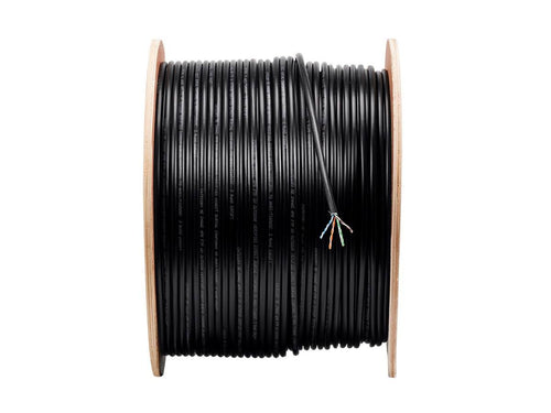 1000ft Cat5e Bulk Bare Copper STP 24AWG Outdoor Direct Burial Solid Cable L507