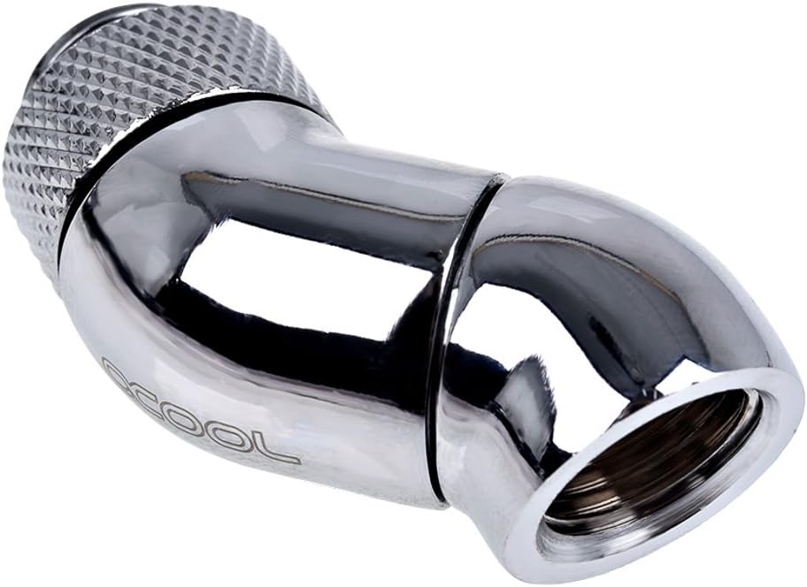 Chrome G1/4" Male to Female Extender, Double 45 Degree / 2X Rotary, 4-Pack P222618