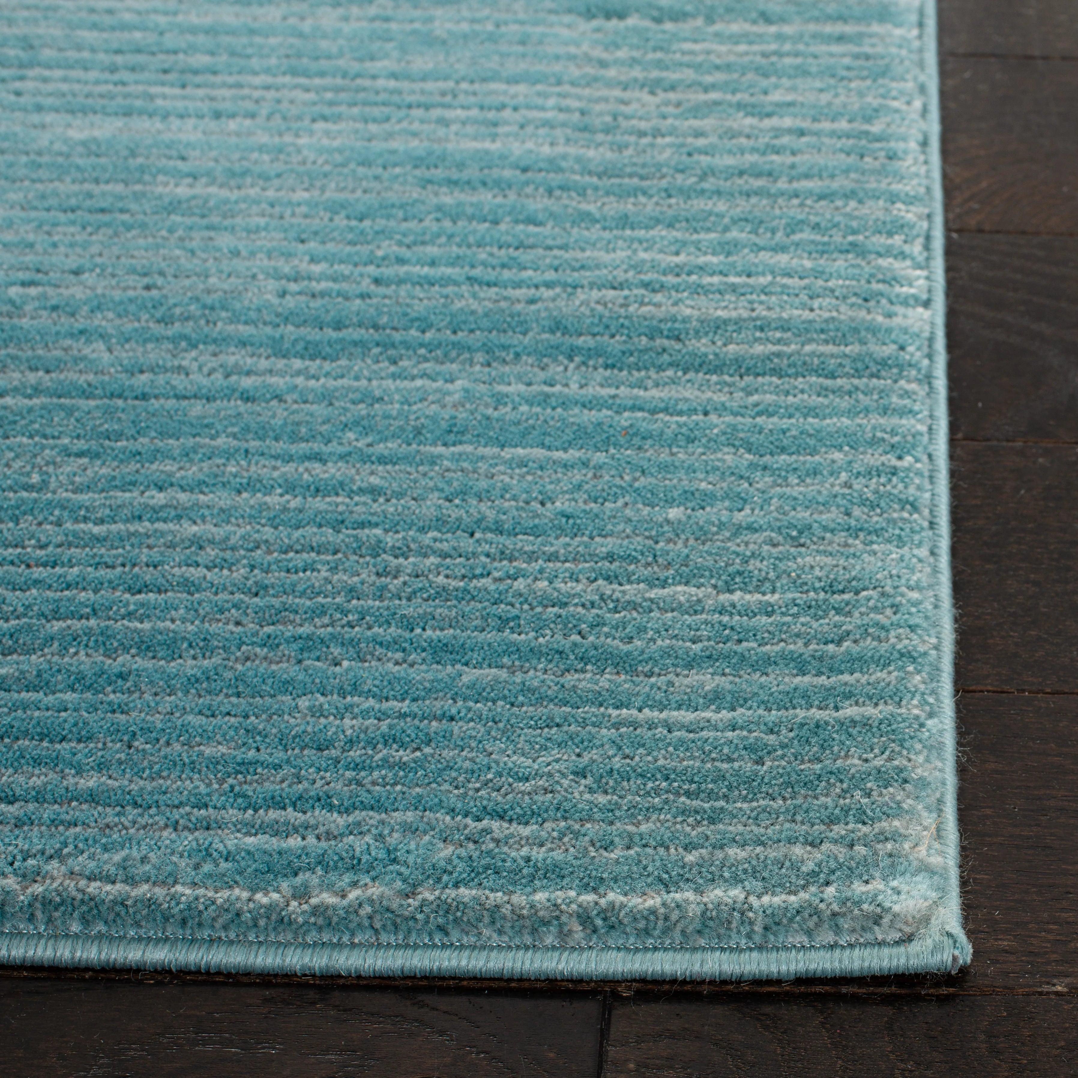 Aqua Overdyed Solid Area Rug Q37059
