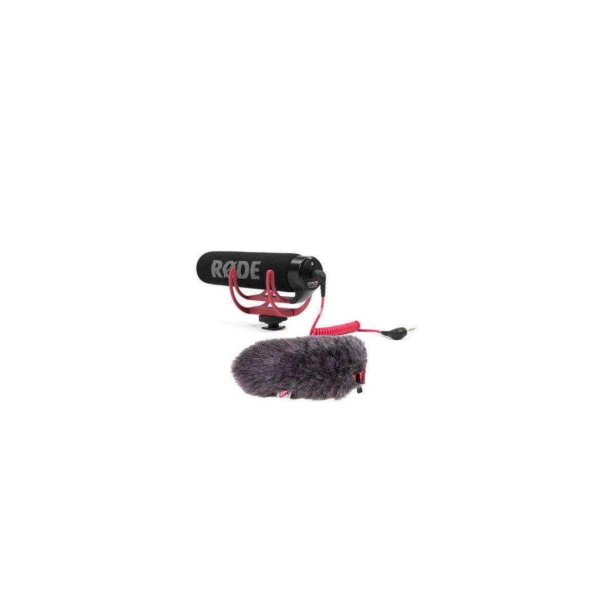Rode VideoMic Go Wind with Lightweight On-Camera Microphone and Rycote Mini Windjammer S54993
