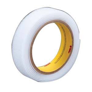 White Flame Resistant Hook Fastener, 1 in x 50 yd, 3 per Case J401