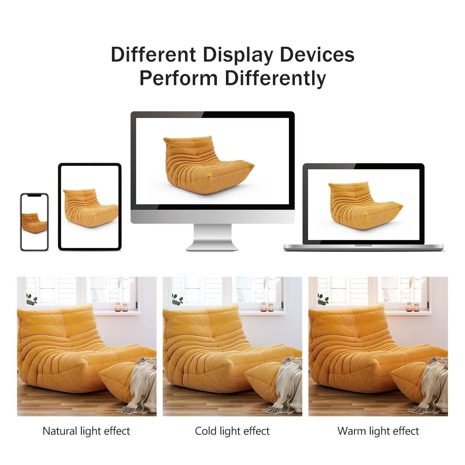 Yellow Floor Chair Sofa Y55669