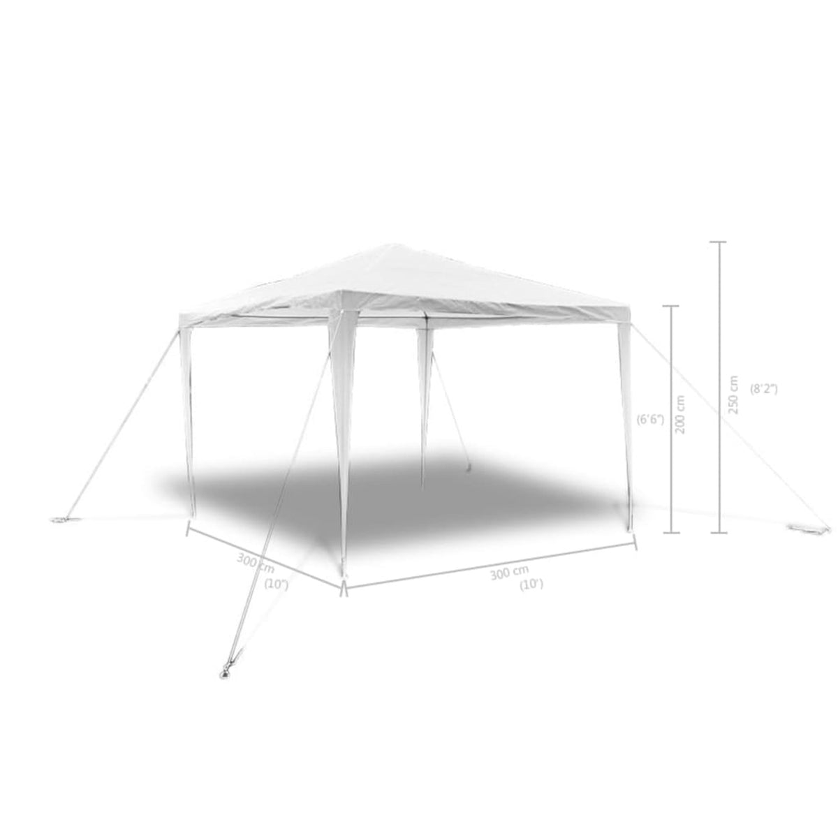 10'x10' Pyramid-Roof Garden Gazebo Pavilion N5274