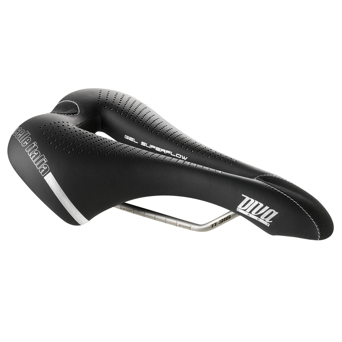 Black Gel Superflow Saddle K4646