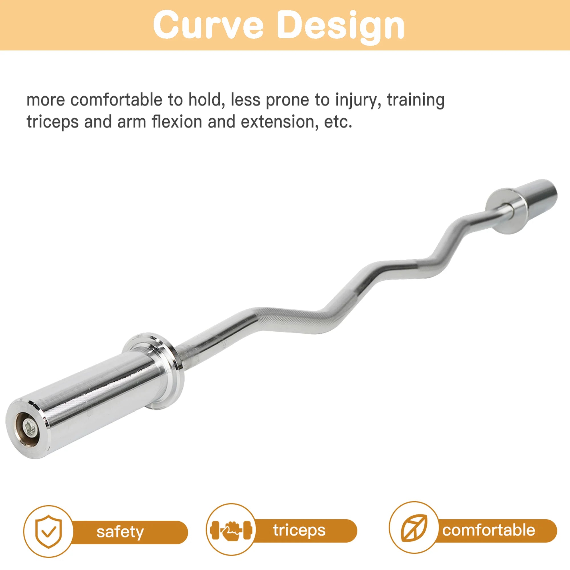 4ft Curl Barbell G82675