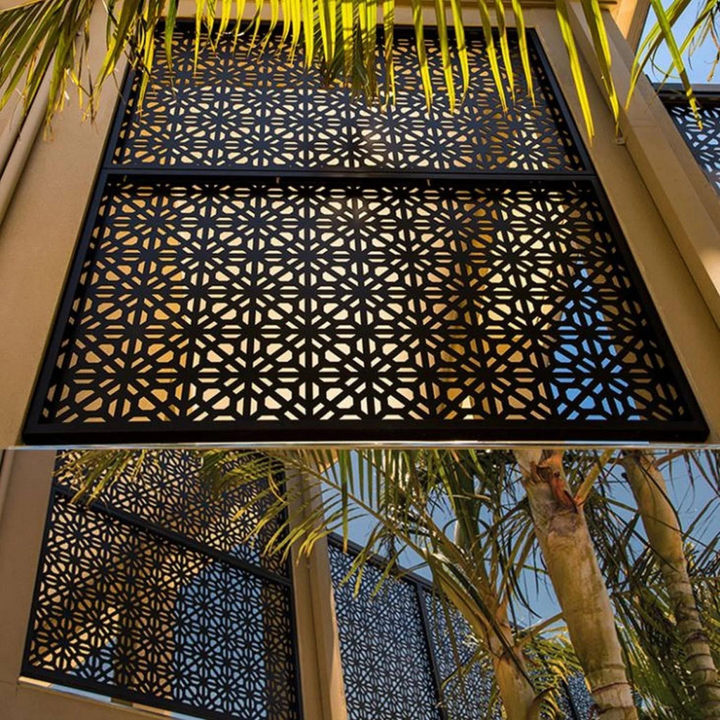 Laser Cut Metal Privacy Fence Screen - 3pcCombo/75 x 48 W5323
