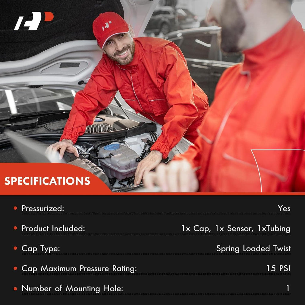 Engine Coolant Recovery Tank with Cap & Sensor M103