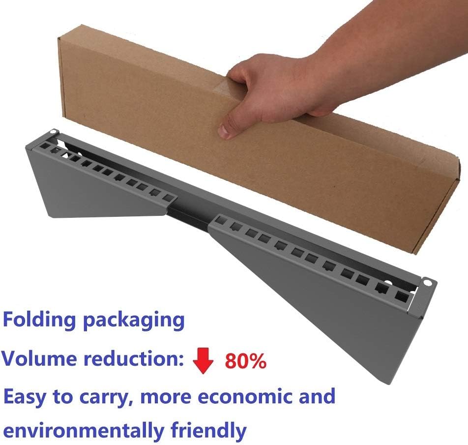 4U 19 Inches Cold Rolled Steel Wall Mountable Vertical Rack Pack of 2 U765107