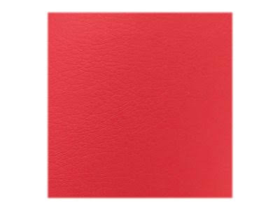 Red Leatherette Bench S17281