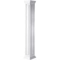 Craftsman Classic Square Raised Panel Column with Crown Capital and Crown Base V6417