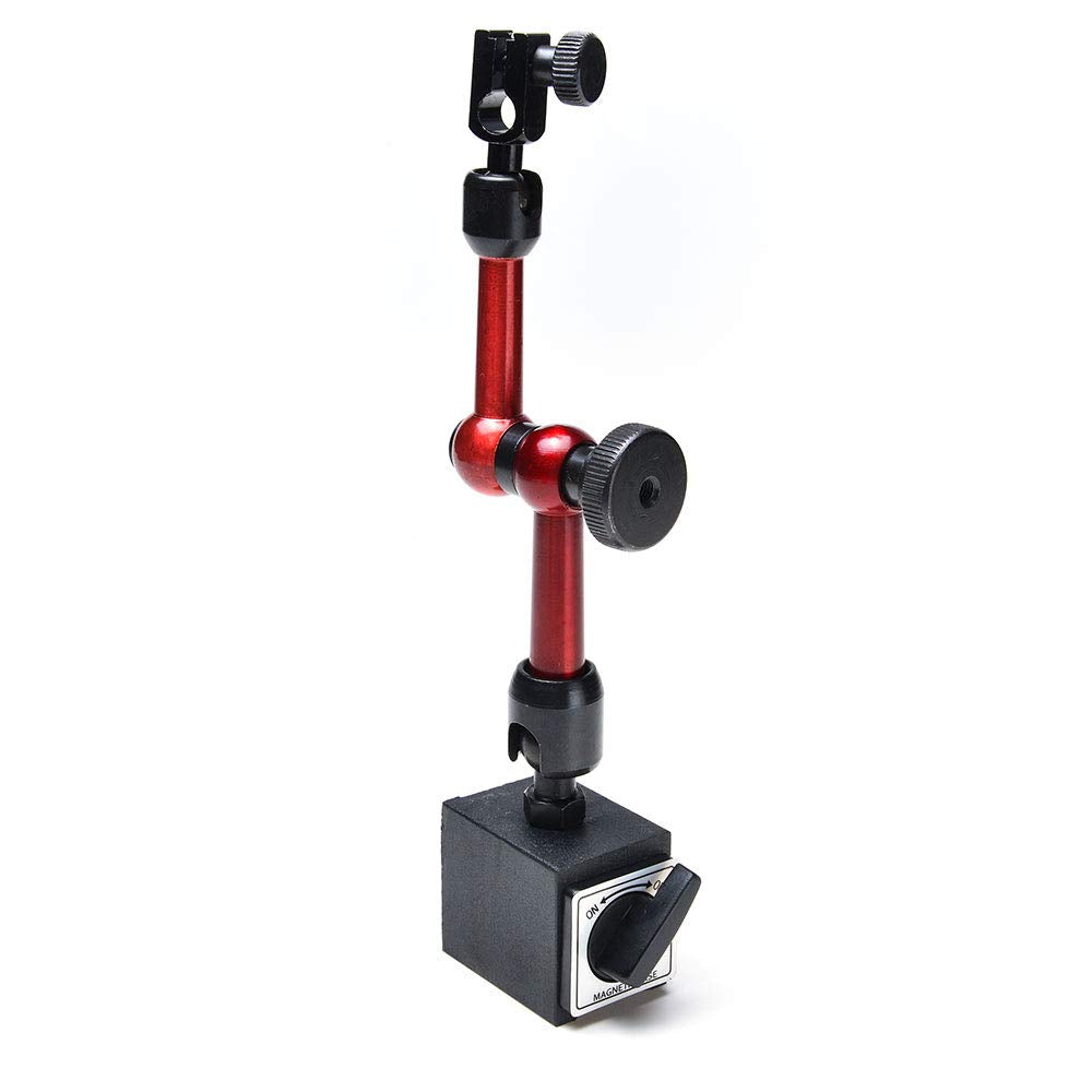 Red Adjustable Magnetic Base Holder for Digital Dial Indicator Pack of 2 Q62959