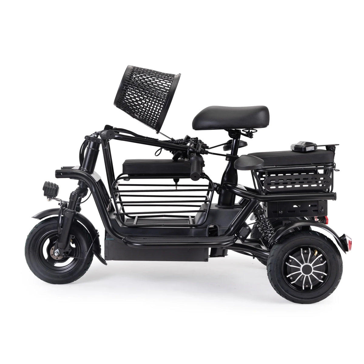 Black Folding Electric Tricycle with 48V 400W Lithium Battery E6976