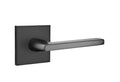 Flat Black Privacy Lever Set S2879