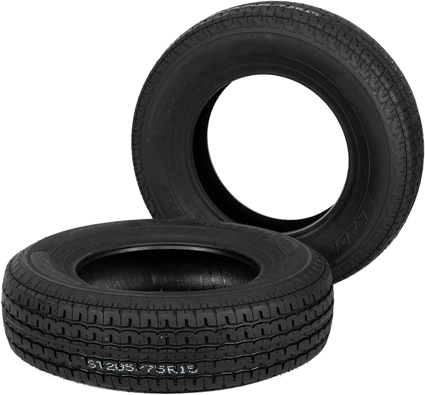 2PCS ST205-75R-15 Trailer Tire Load Range D 8PR Tubeless Tires U3207
