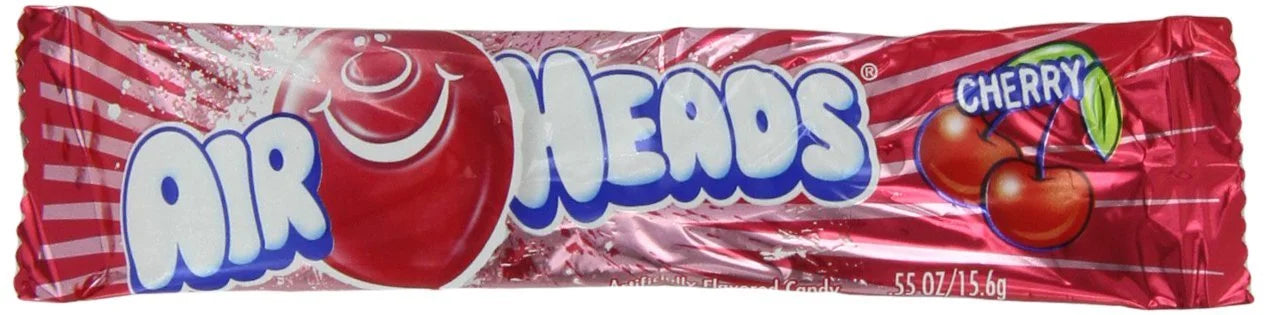 120 Packs Airheads Cherry Candy, 0.55-Oz Packages Y499181