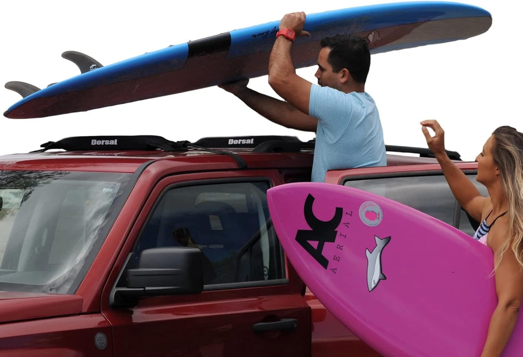 Soft Roof Surfboard Racks with Corrosion Resistant Buckles, Pack of 2 N408