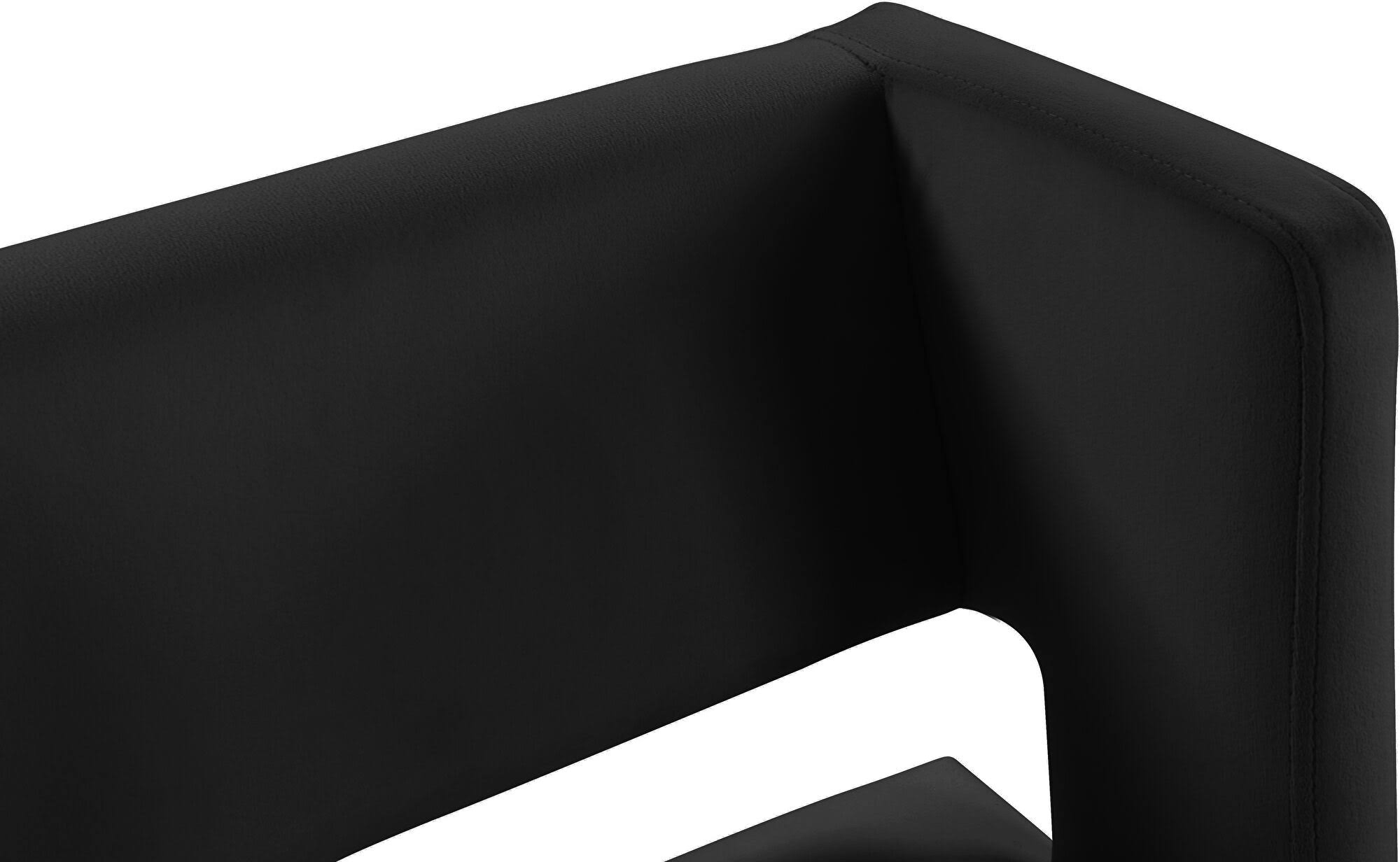 Black Velvet Counter Stool (Set of 2) K6676