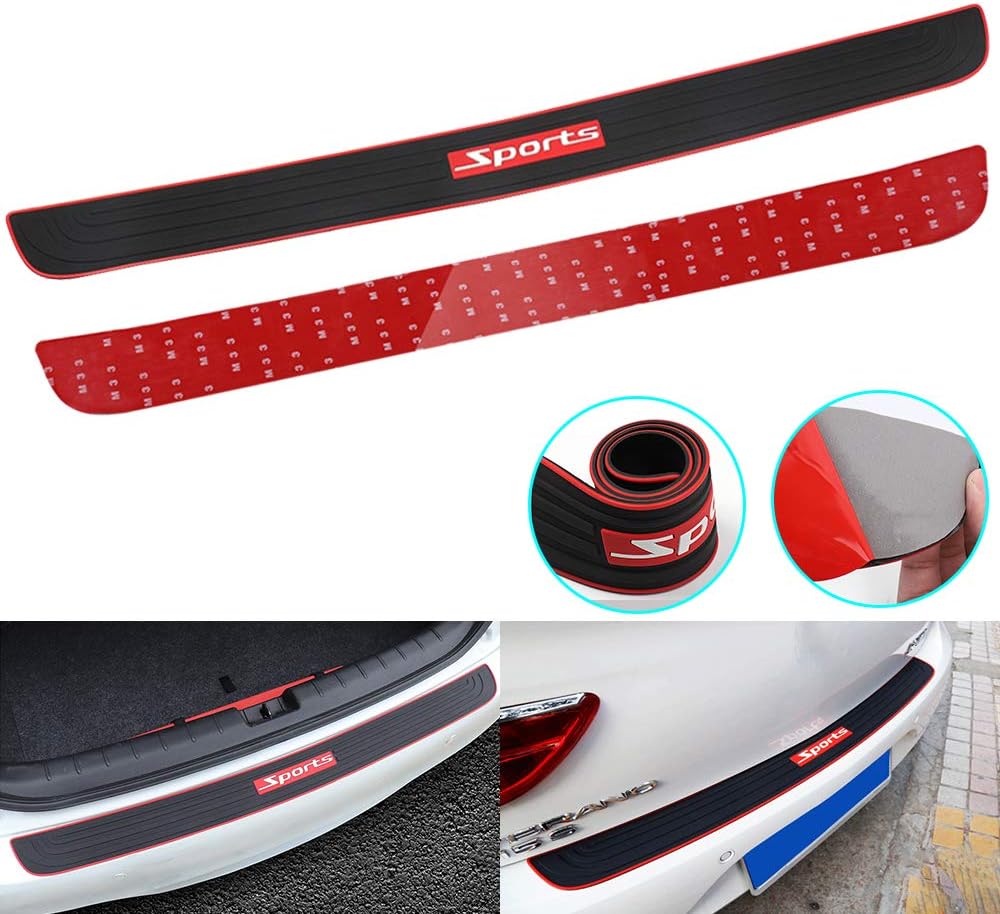 Black Rubber Trunk Door Entry Guard Car Accessory R191592