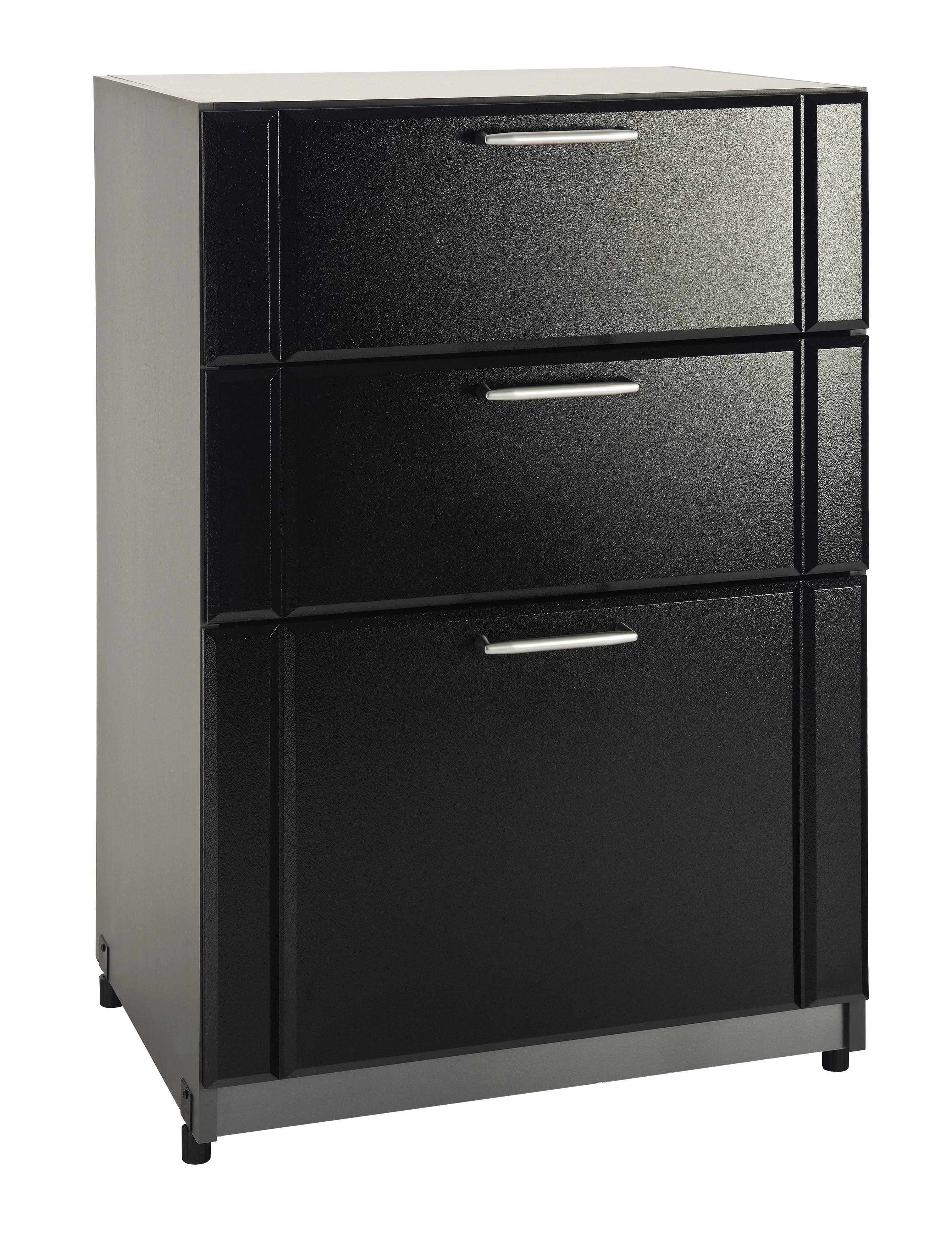 Black 3-Drawer Freestanding Base Cabinet L697454