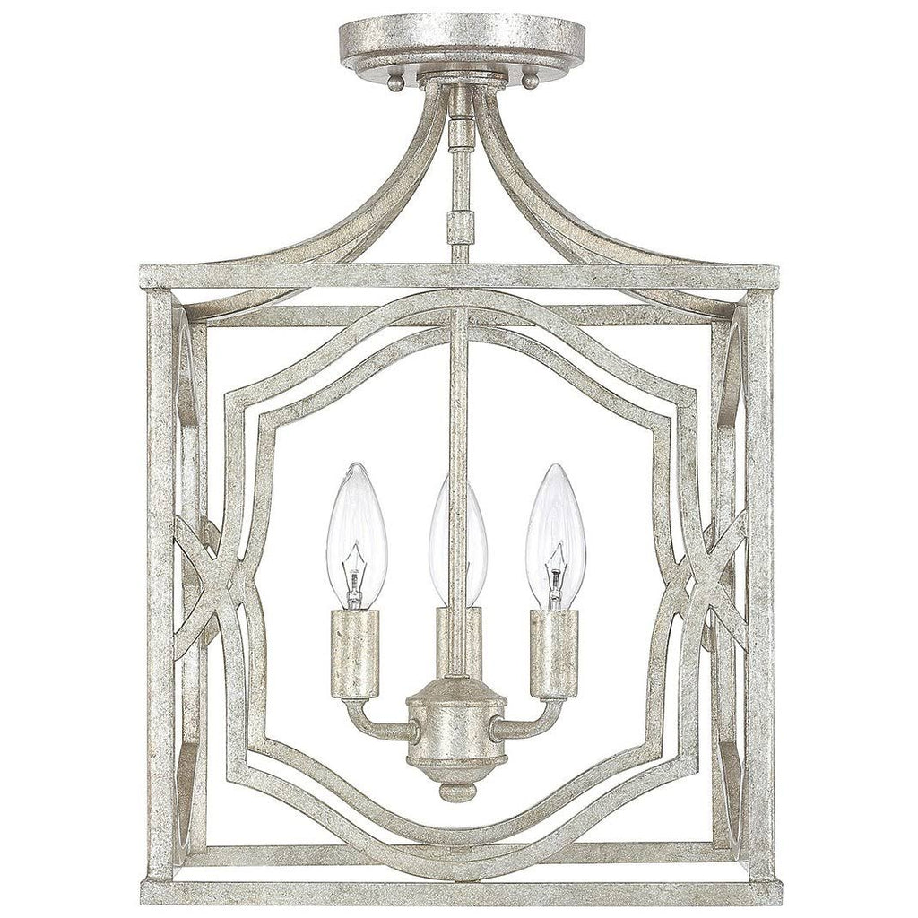 Antique Silver 3 Light Foyer M377939