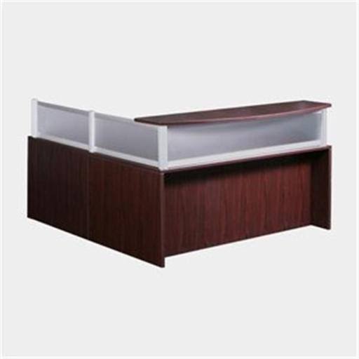 Mahogany Plexiglass Reception Return A361