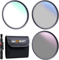67mm UV/CPL/ND Lens Filter Kit 3 Pieces Multi-Layer Coatings with Cleaning Pen and Filter Pouch D593867