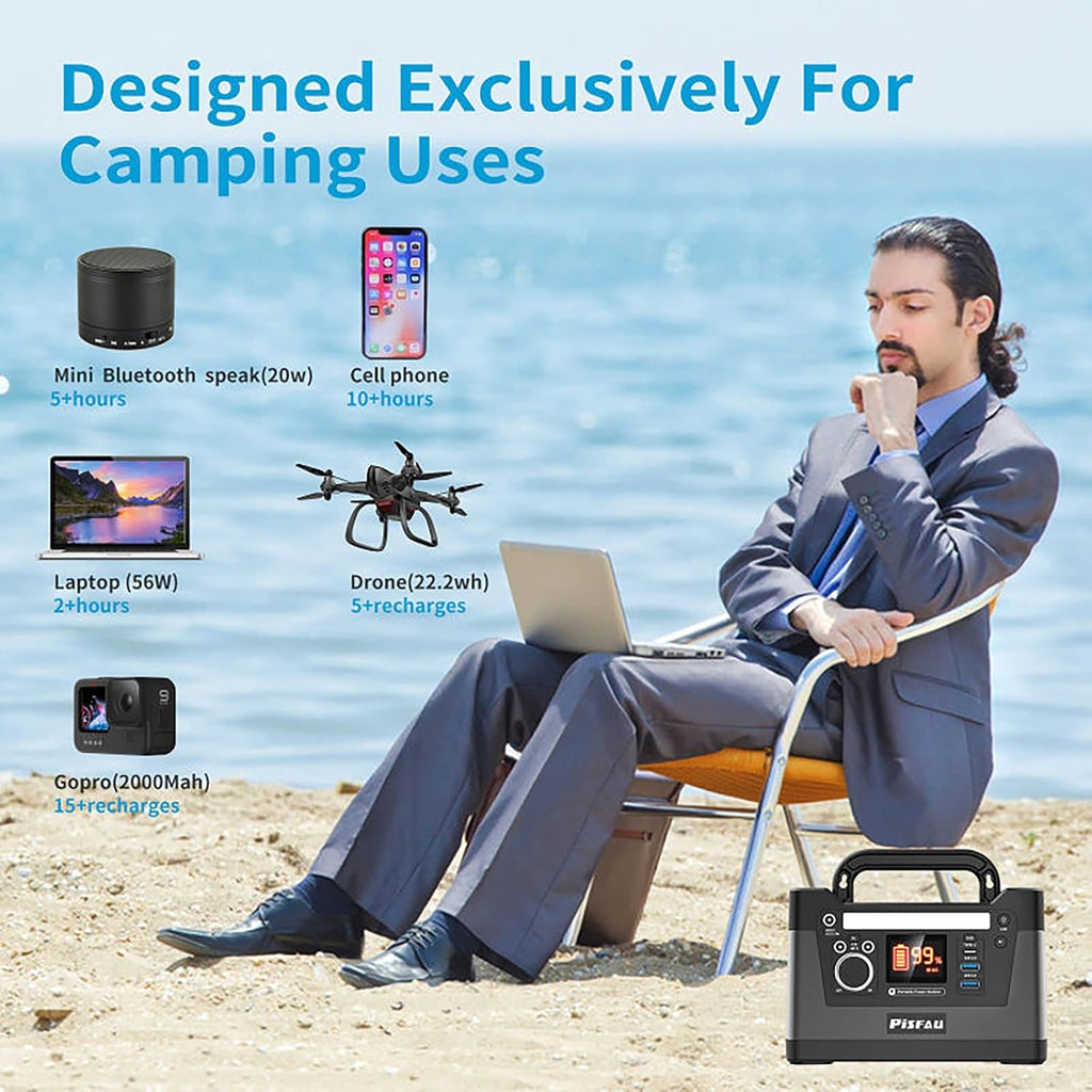 135Wh Portable Power Station Solar Generator Lithium Battery with AC Outlet X304