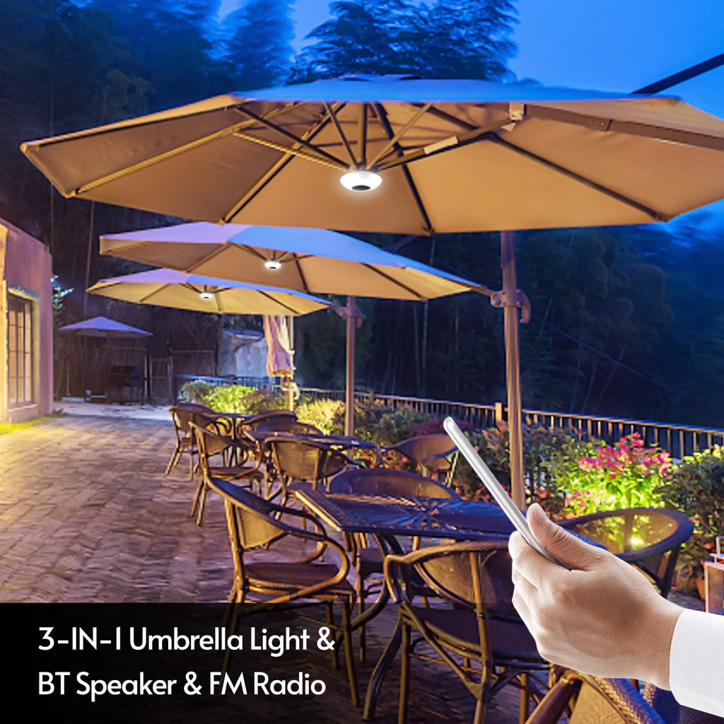 Rechargeable Cordless Patio Umbrella with Remote Z28548
