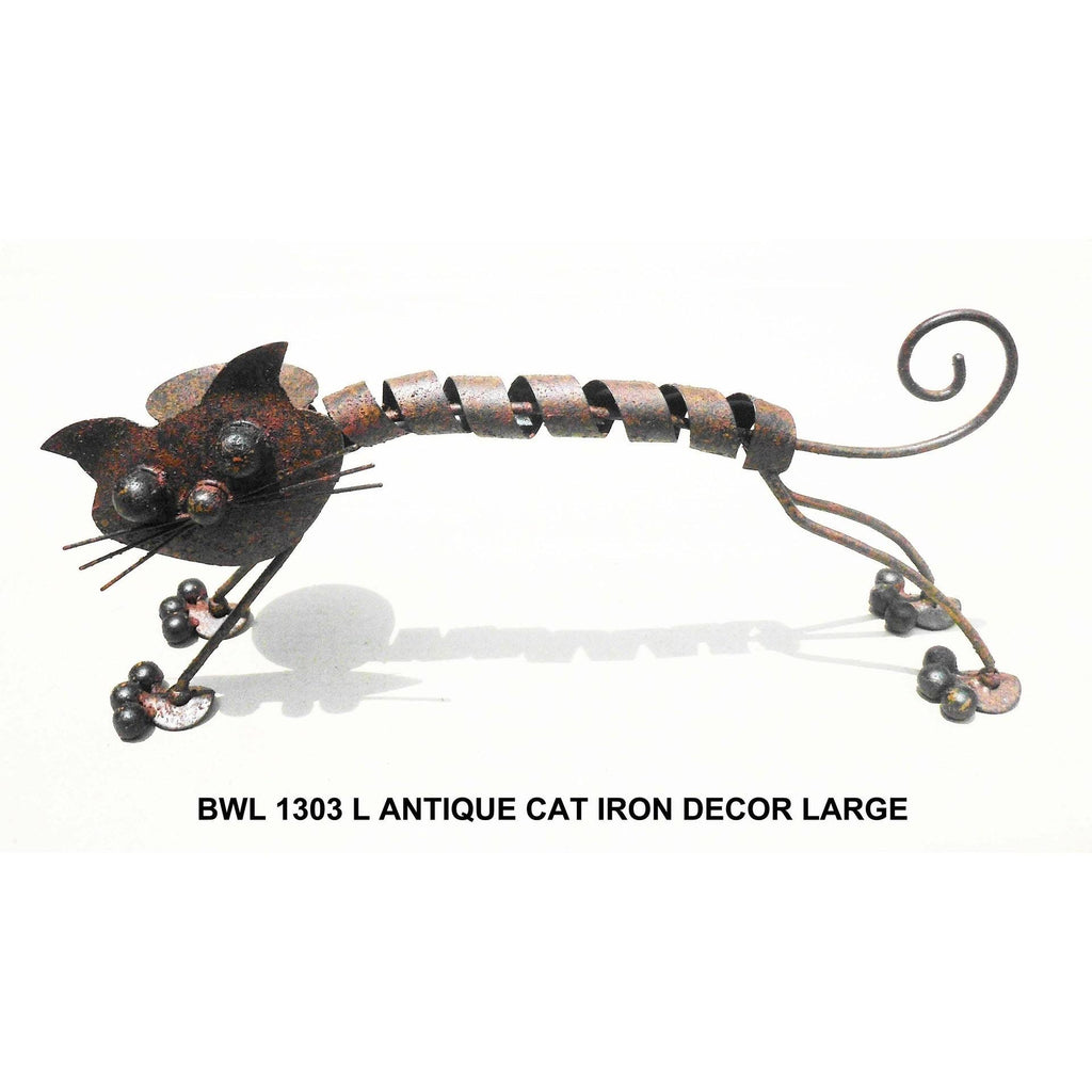 Set of 3 Iron Cat Decor M149