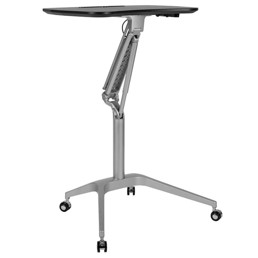 Black Ergonomic Desk with Adjustable Range 29x22-41x22 F79383