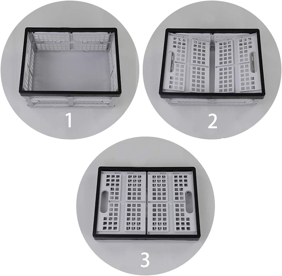 16 L Plastic Collapsible Storage Crate, 3 Packs A582
