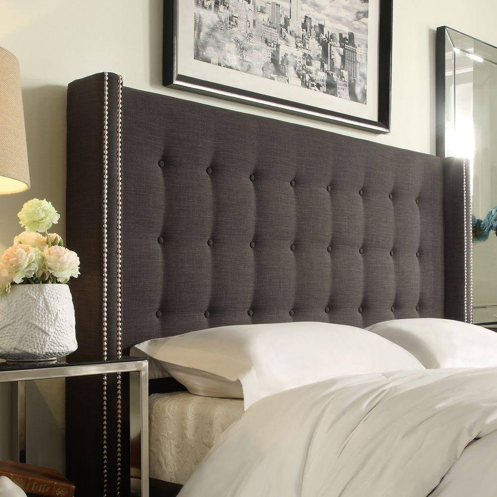 Dark Grey Queen Headboard L3943