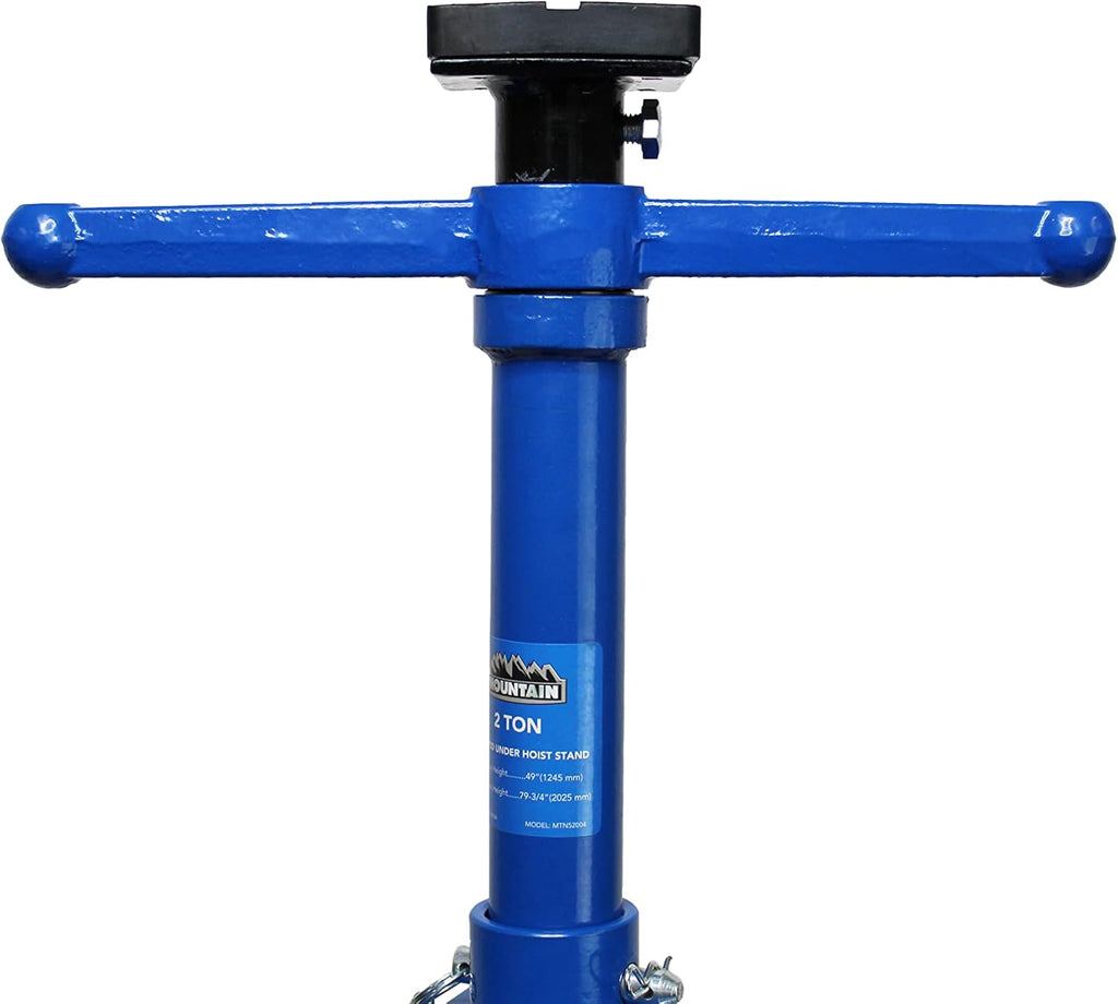 Utility Underhoist Stand with Pedal, Heavy Duty Steel, 1,500 Lb. Lift Capacity V80736