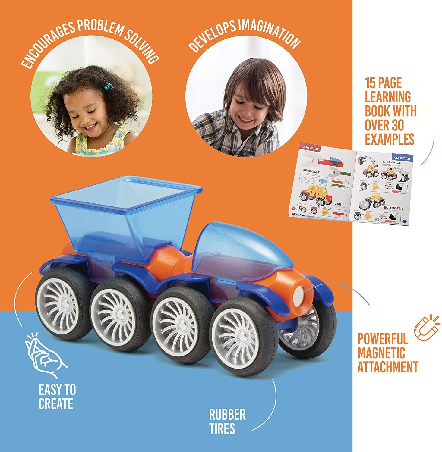 Magnetic Toy Cars Set S19803