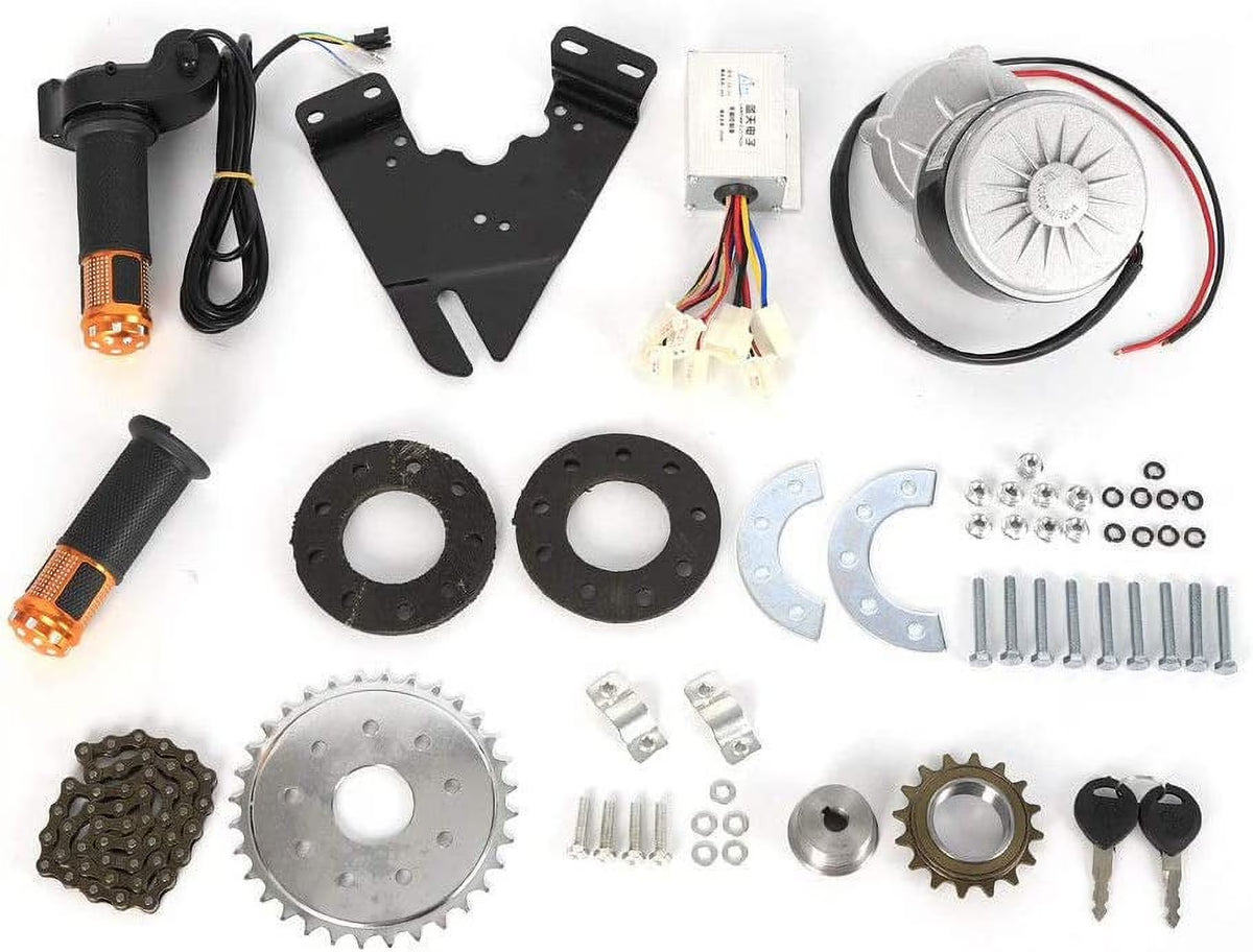 Electric Conversion Kit 24V 250W E-Bike Bicycle Brush Drive Motor Lift Chain Freewheel Customized Sprocket X3756