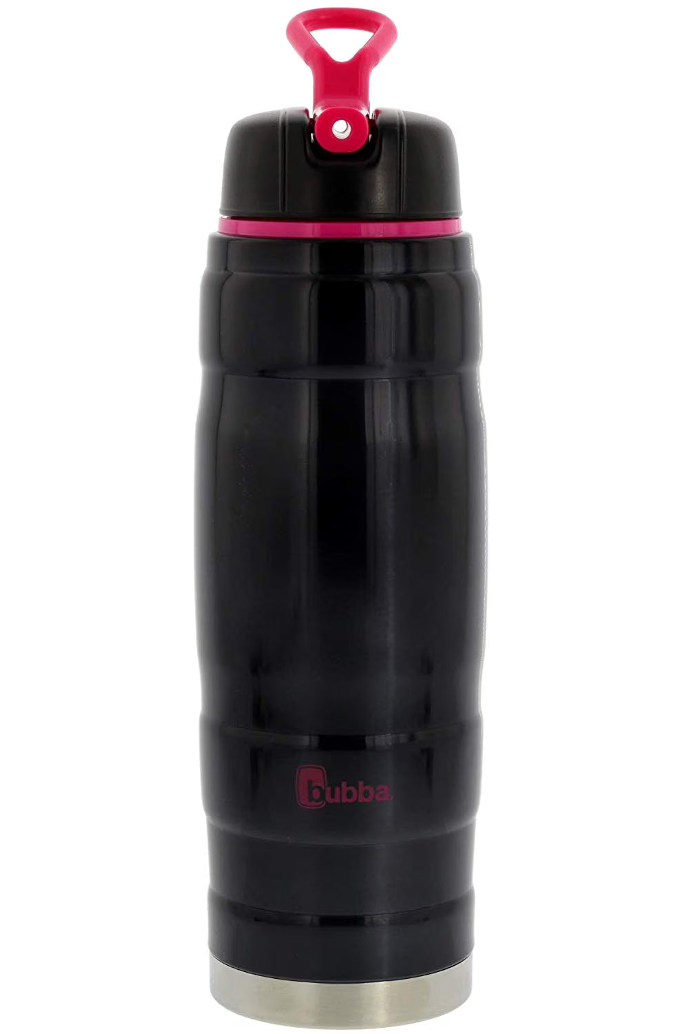 Black and Pink 24oz Stainless Steel Water Bottle M566