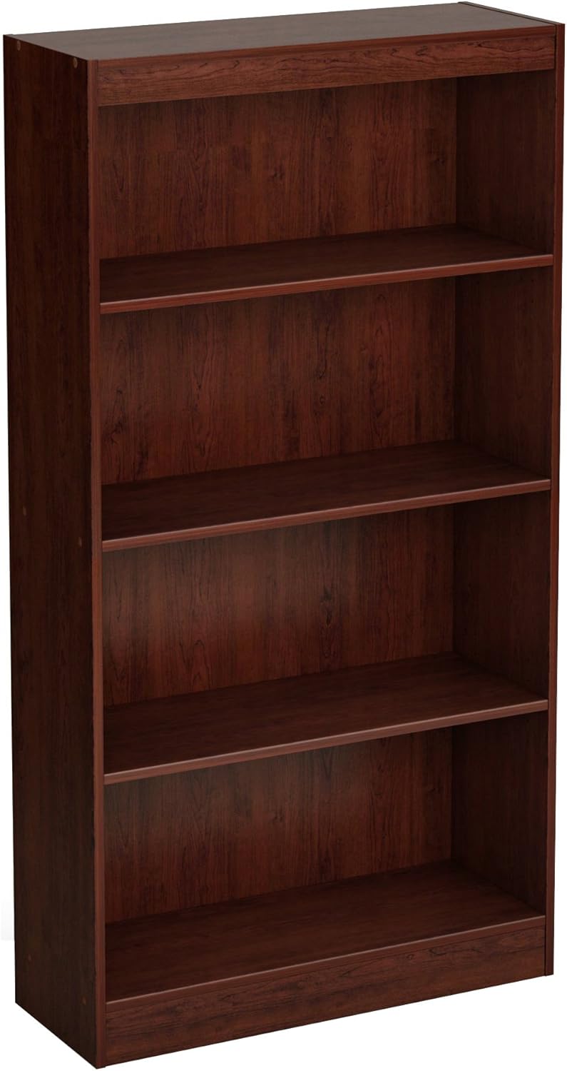 4-Shelf Bookcase Pure White J328