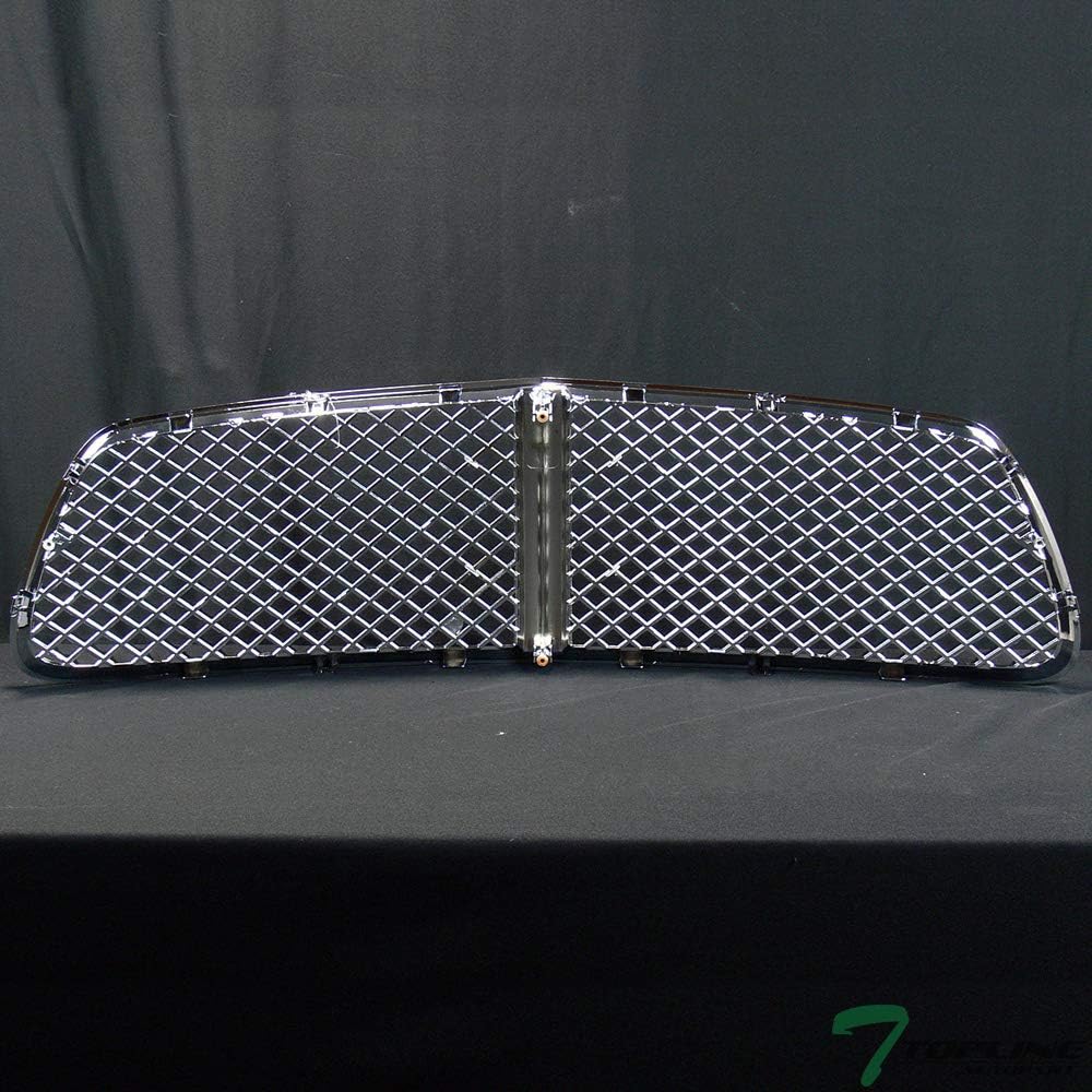 Chrome Mesh Front Hood Bumper Grill Grille ABS For 2011-2014 Dodge Charger F18446