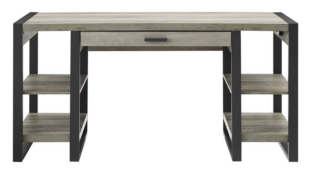 Grey Wash Wood Computer Desk U4917