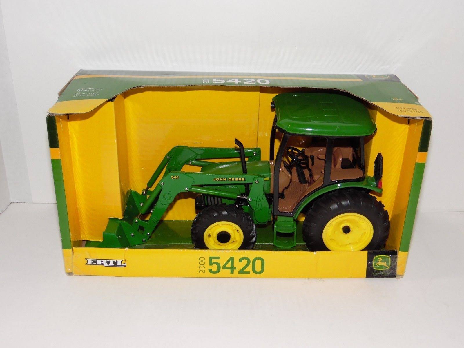 Green Tractor with Cab Loader Y489