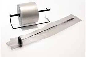 Clear Poly Tubing 2 mil, 2 inches X 1500 feet, Flat Wound LDPE W2203