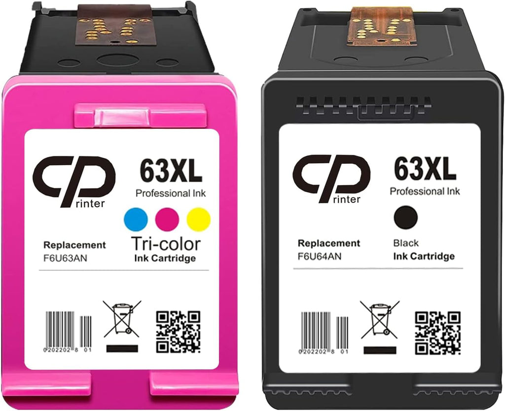 Remanufactured 63XL Ink Cartridge Pack of 2 B38415