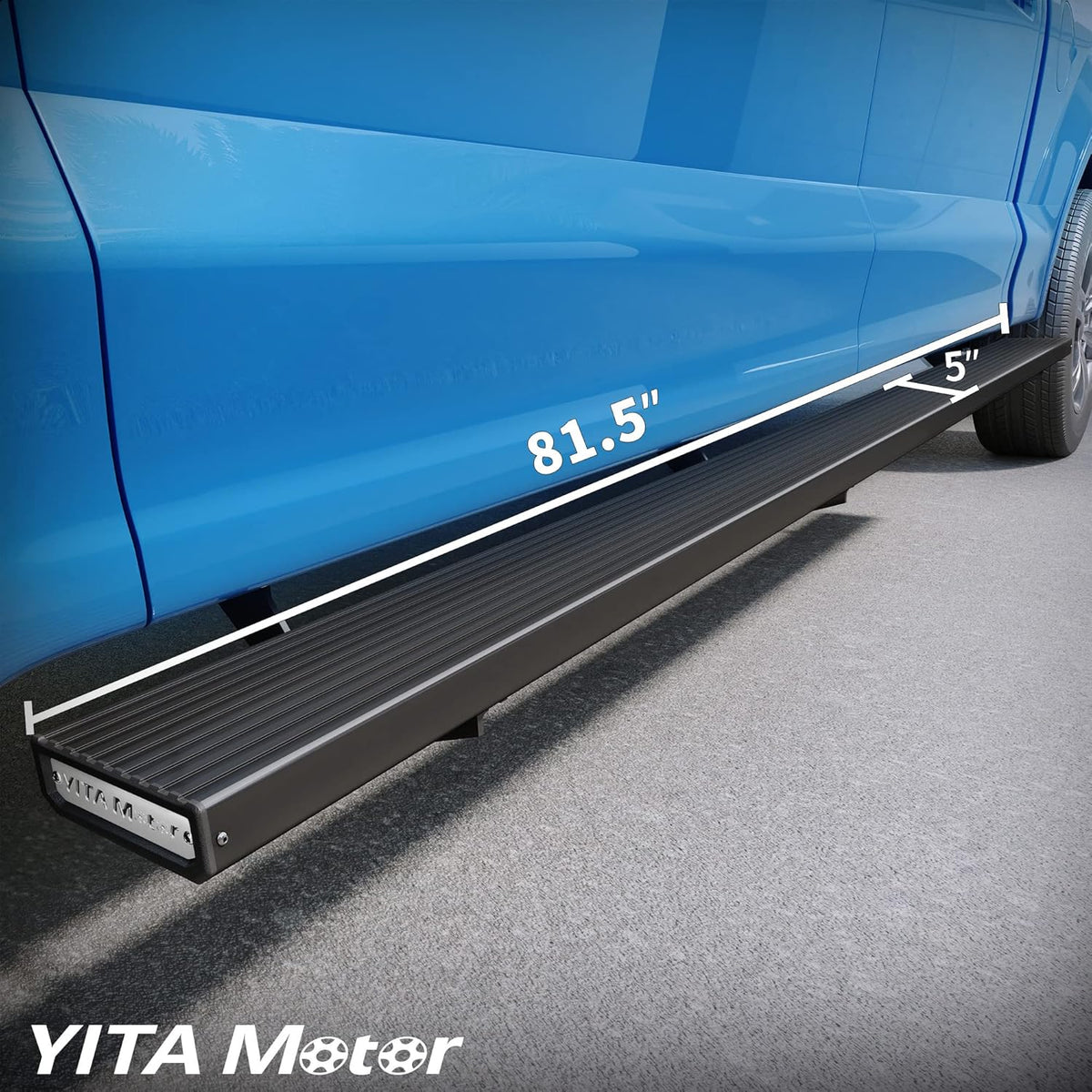 Aluminum Black Side Steps Running Boards Y47826