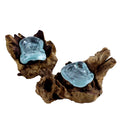 2 Piece Single Molten Glass Candle Holder Set F410611