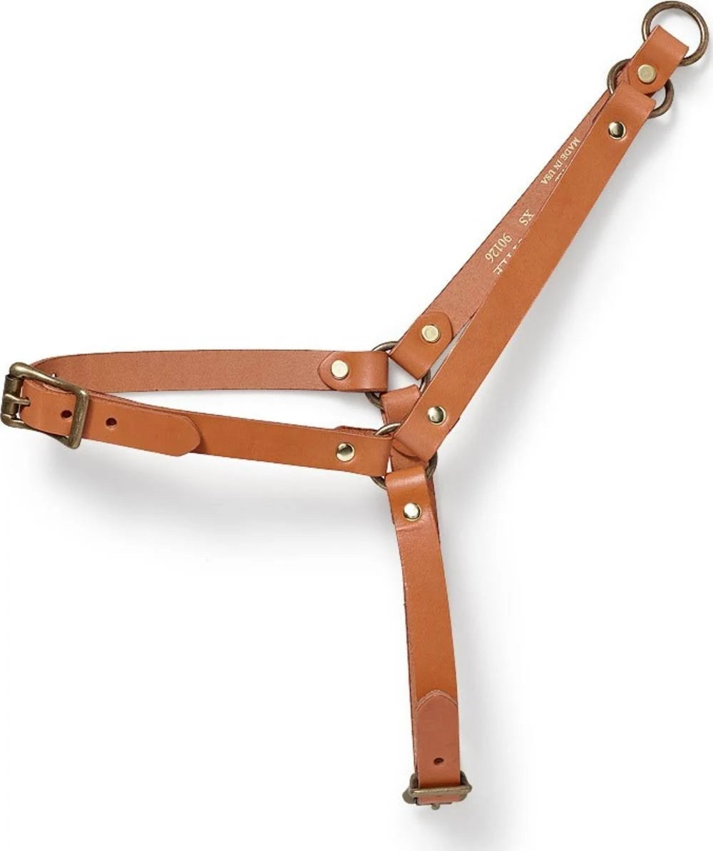 Tan Leather Dog Harness K9436