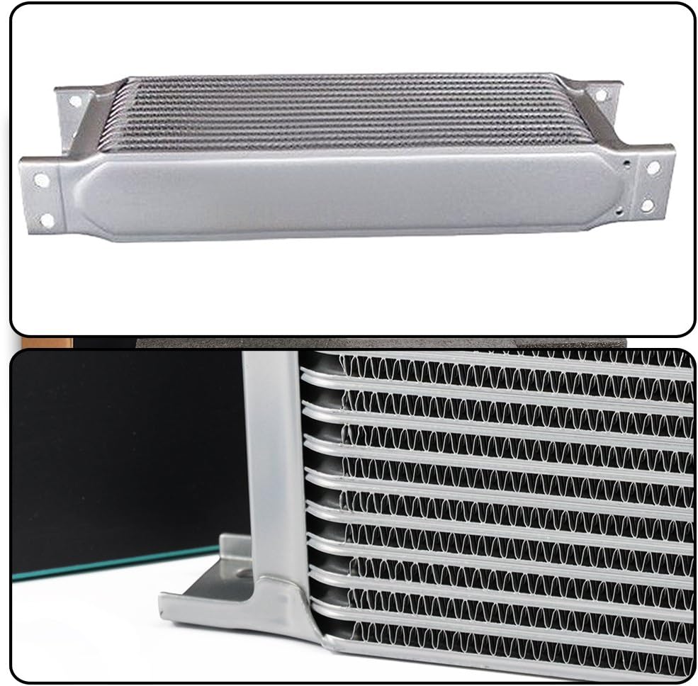 30 Row 10AN Universal Engine Transmission Oil Cooler with 7" Fan Kit R825