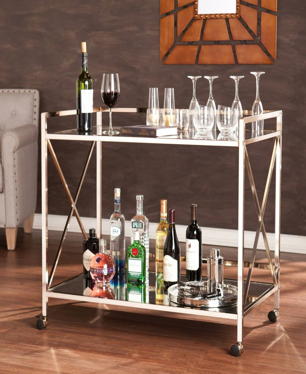 Gold Bar Cart G21198