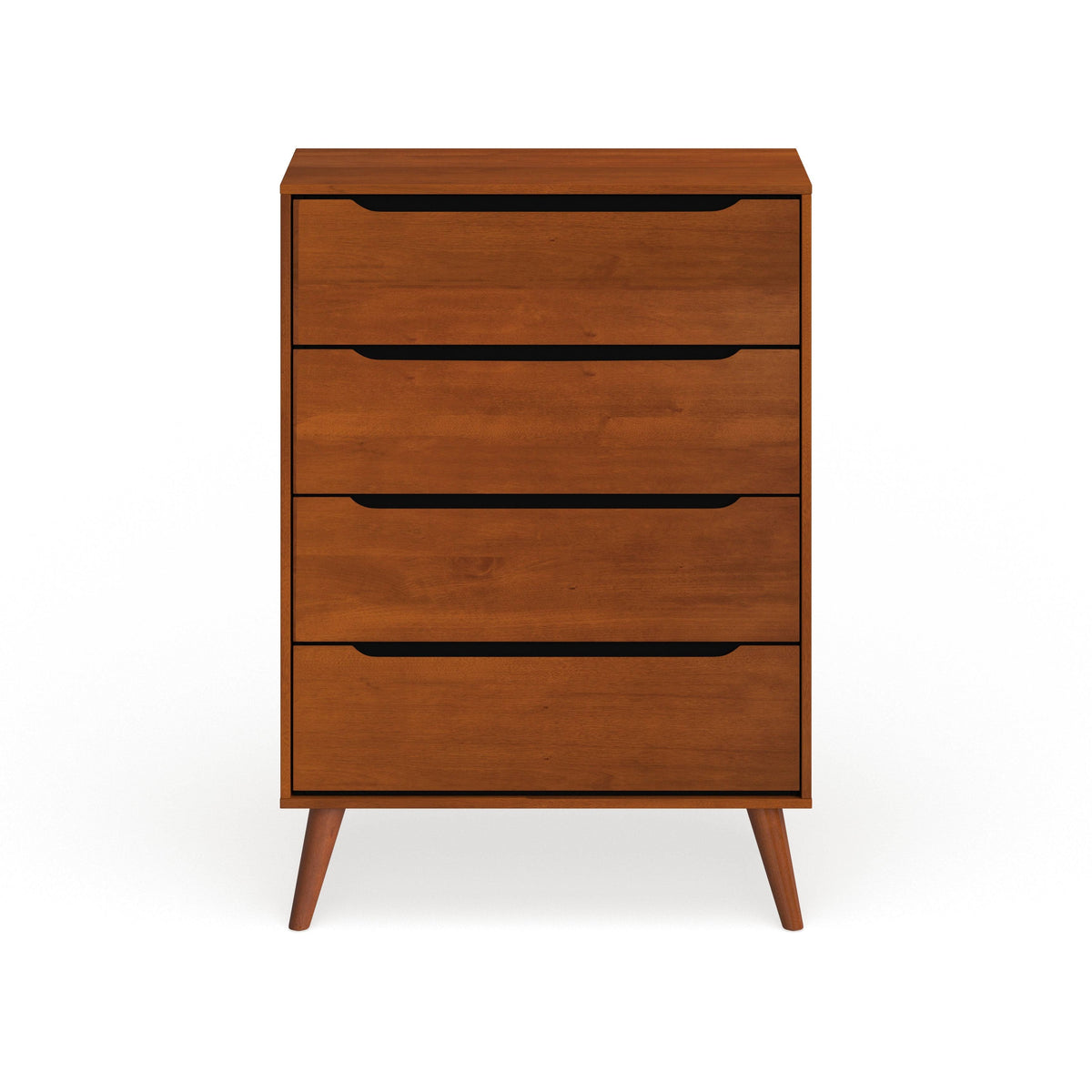 Grey Solid Wood 4-Drawer Chest I179