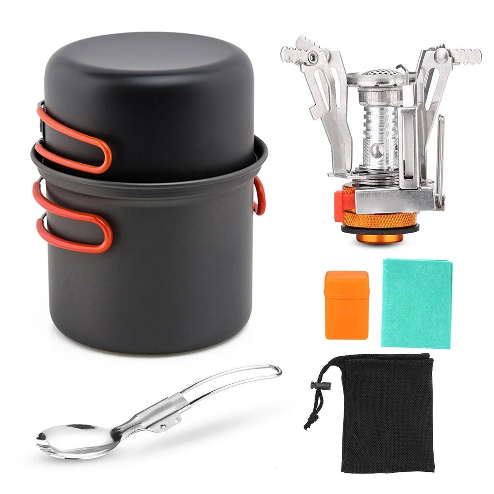 Camping Cookware Set with Cooking Pots Y720