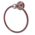 Antique Copper Crystal Towel Ring L991542